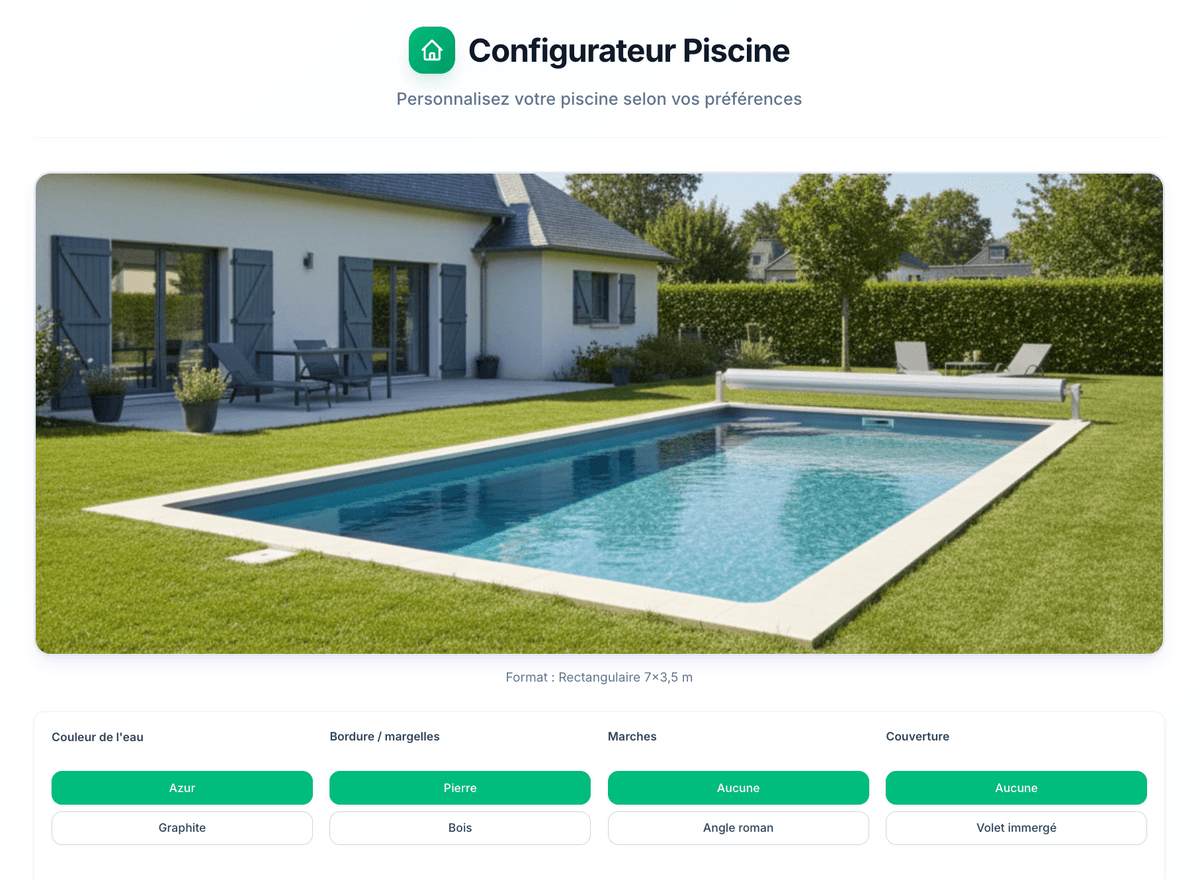 Aperçu de Configurateur produit interactif